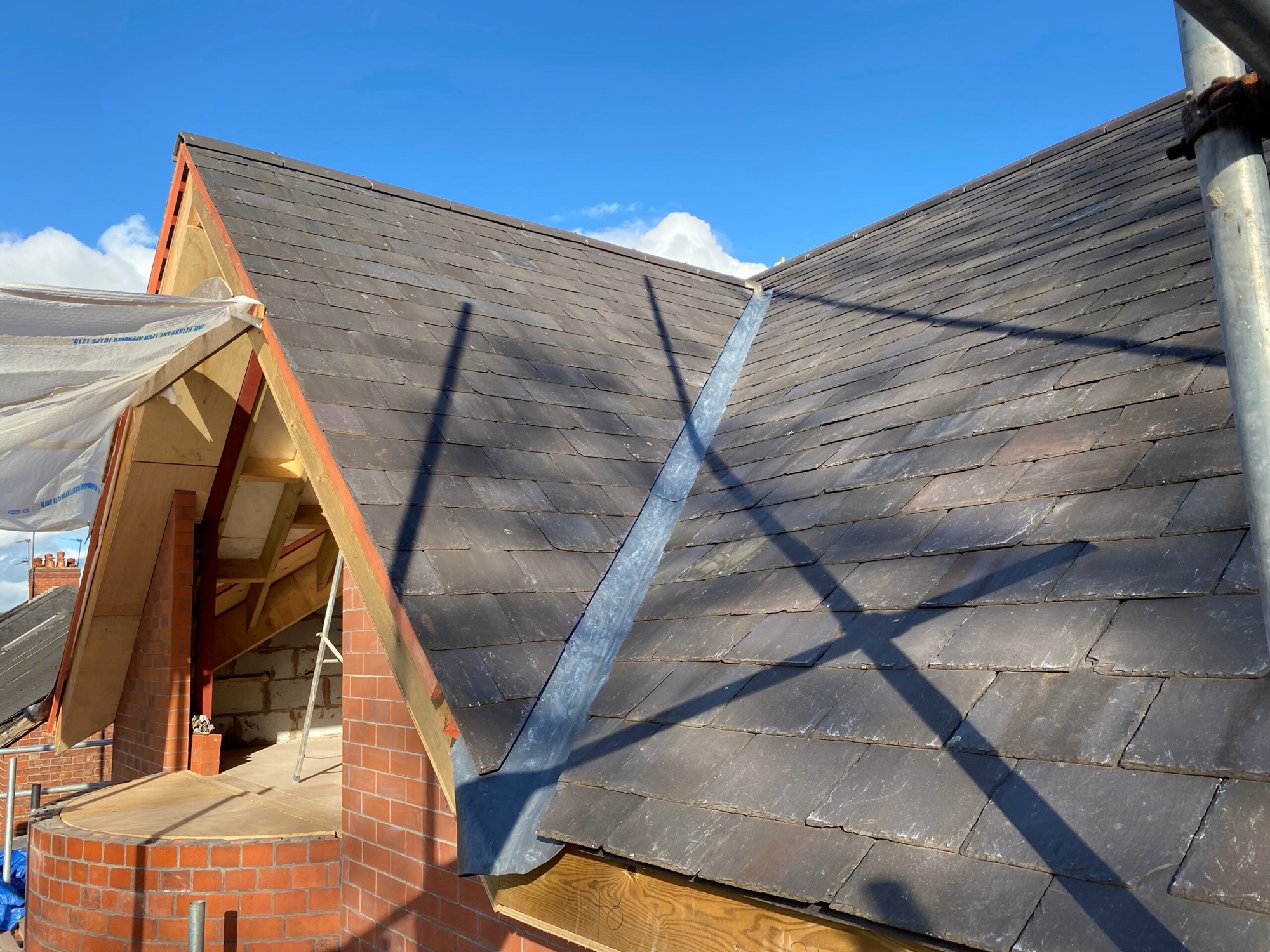 Lancaster Road, stage 6: Slate & leadwork