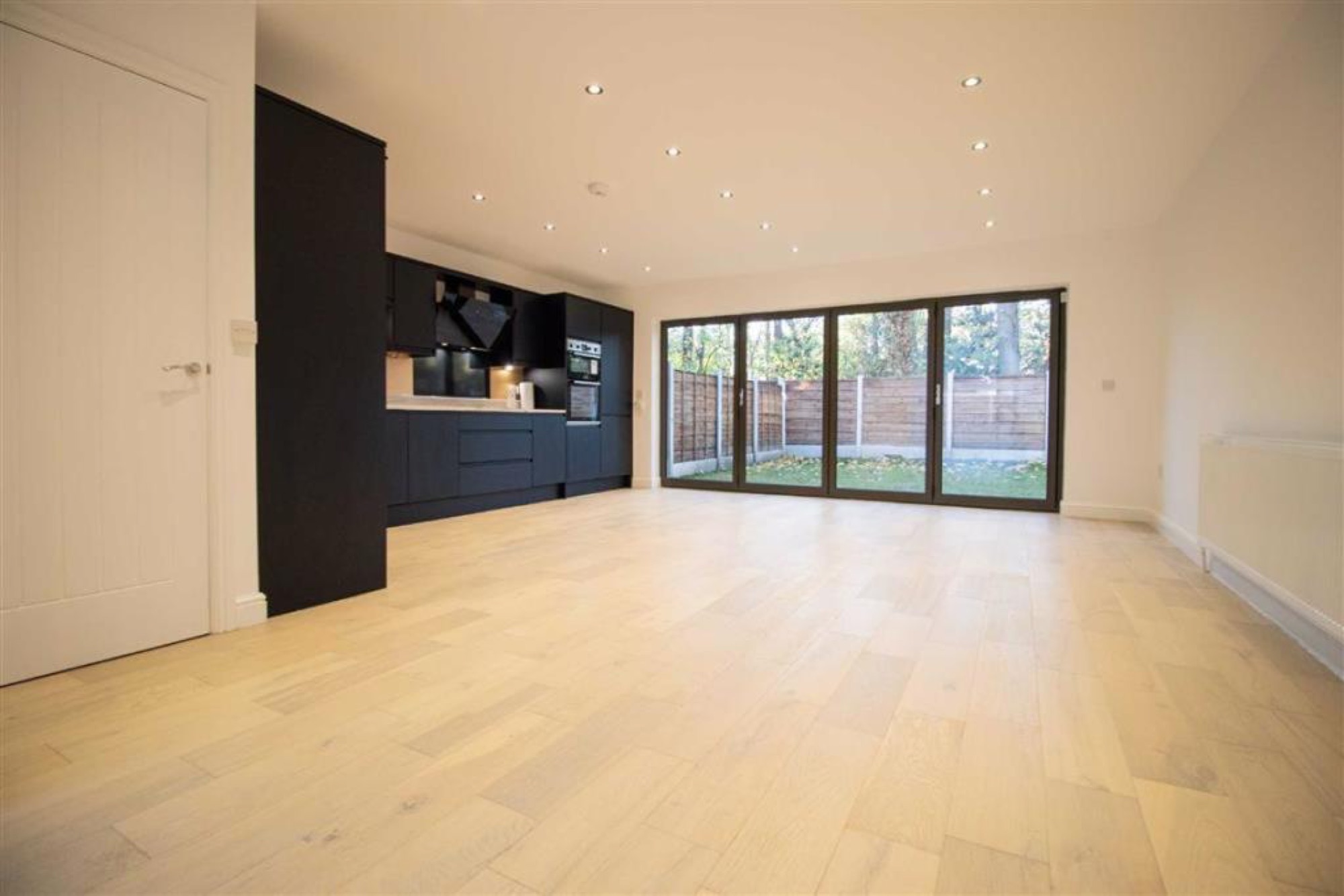 Open-plan ground floor at Lawn Drive